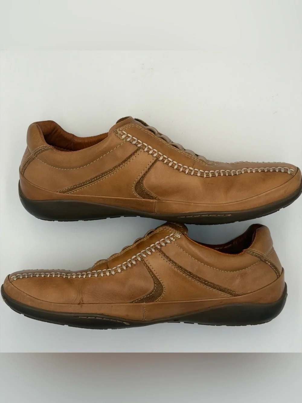 Pikolinos 07F-5046 Suecia Castor Brown Leather Slip On Shoes Men’s Sz 42 - READ